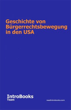 Cover Geschichte von Bürgerrechtsbewegung in den USA (eBook, ePUB)