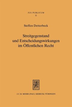 Cover Streitgegenstand und Entscheidungswirkungen im Öffentlichen Recht (eBook, PDF)