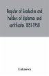 Register of graduates and holders of... - Bild 1