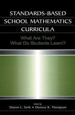 Standards-based School Mathematics Curricula (eBook, ePUB)