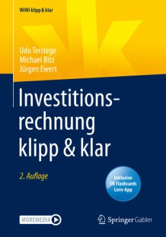 Investitionsrechnung klipp & klar, m. 1 Buch, m. 1 E-Book - Terstege, Udo;Bitz, Michael;Ewert, Jürgen
