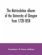 The matriculation albums of the... - Bild 1
