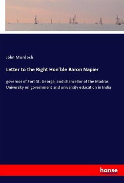 Letter to the Right Hon'ble Baron Napier - Murdoch, John