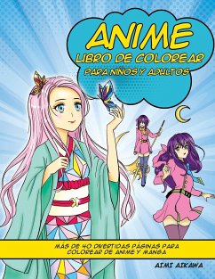 Anime libro de colorear para niños y adultos - Aikawa, Aimi