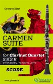 "Carmen" Suite for Clarinet Quartet (score) (eBook, ePUB)