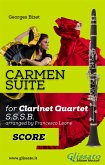 &quote;Carmen&quote; Suite for Clarinet Quartet (score) (fixed-layout eBook, ePUB)