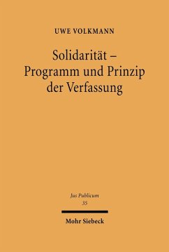 Solidarität - Programm und Prinzip der Verfassung (eBook, PDF) - Volkmann, Uwe