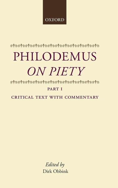 PHILODEMUS ON PIETY PART 1 PTS PHILODEMUS ON PIETY PART 1 PTS