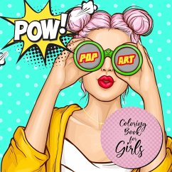 Pop Art Coloring Book for Girls - Grafik, Musterstück