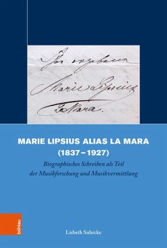Marie Lipsius alias La Mara (1837-1927) (eBook, PDF) - Suhrcke, Lisbeth