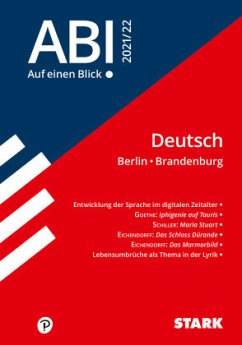 Cover STARK Abi - auf einen Blick! Deutsch Berlin/Brandenburg 2021/22