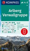 KOMPASS Wanderkarte 33 Arlberg, Verwallgruppe