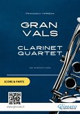 Clarinet Quartet "Gran Vals" by Tárrega (score & parts) (fixed-layout eBook, ePUB)