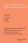 Latest Contributions to Cross-cultural Psychology (eBook, PDF)