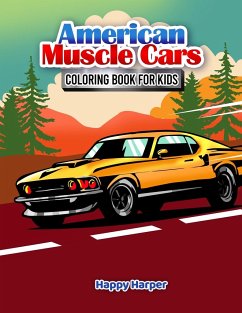 Muscle Cars Coloring Book - Hall, Harper