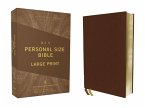 Niv, Personal Size Bible, Large Print, Genuine Leather, Buffalo, Brown, Red Letter Edition, Comfort Print
