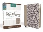 Niv, Verse Mapping Bible, Leathersoft, Navy Floral, Thumb Indexed, Comfort Print