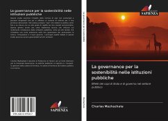 La governance per la sostenibilità nelle istituzioni pubbliche - Mazhazhate, Charles