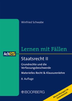 Cover Staatsrecht II Grundrechte und die Verfassungsbeschwerde