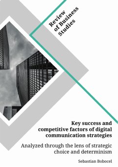 Key success and competitive factors of digital communication strategies analyzed through the lens of strategic choice and determinism (eBook, PDF)