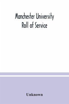 Manchester University Roll of Service - Unknown