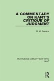 A Commentary on Kant's Critique of Judgement (eBook, PDF)