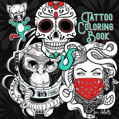 Tattoo Coloring Book for Adults - Grafik, Musterstück