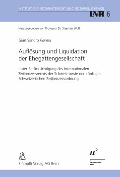 Auflösung und Liquidation der Ehegattengesellschaft (eBook, PDF) - Genna, Gian Sandro