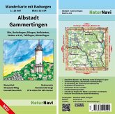 NaturNavi Wanderkarte mit Radwegen Albstadt - Gammertingen