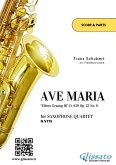 Saxophone Quartet &quote;Ave Maria&quote; by Schubert (score & parts) (fixed-layout eBook, ePUB)
