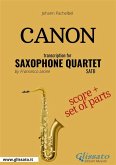 Canon (Pachelbel) - Saxophone Quartet score & parts (eBook, ePUB)