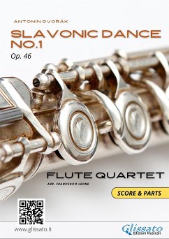 Slavonic Dance no.1 - Flute Quartet score & parts (fixed-layout eBook, ePUB) - Dvořák, Antonín