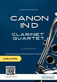 Clarinet Quartet &quote;Canon in D&quote; by Pachelbel score & parts (fixed-layout eBook, ePUB)