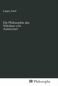 Die Philosophie des Nikolaus von Autrecourt