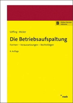 Die Betriebsaufspaltung - Söffing, Matthias;Micker, Lars