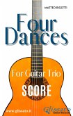 Guitar trio sheet music "Four Dances" (score) (fixed-layout eBook, ePUB)
