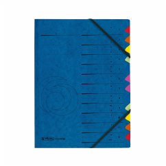 Herlitz Ordnungsmappe Register 1-12/A-Z blau