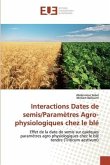 Interactions Dates de semis/Paramètres Agro-physiologiques chez le blé