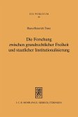Die Forschung zwischen grundrechtlicher Freiheit und staatlicher Institutionalisierung (eBook, PDF)