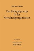Das Kollegialprinzip in der Verwaltungsorganisation (eBook, PDF)