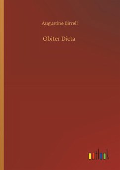 Obiter Dicta - Birrell, Augustine