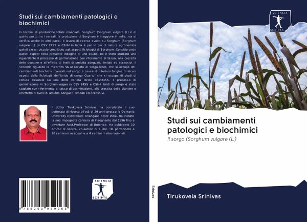 Studi sui cambiamenti patologici e biochimici Studi sui cambiamenti patologici e biochimici