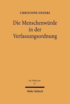 Cover Die Menschenwürde in der Verfassungsordnung (eBook, PDF)