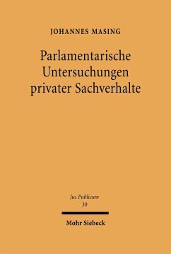 Cover Parlamentarische Untersuchungen privater Sachverhalte (eBook, PDF)