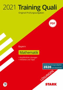 Cover Training Quali Mittelschule 2021 - Mathematik 9. Klasse - Bayern, Lösungen