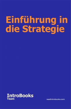 Einführung in die Strategie (eBook, ePUB) - Team, IntroBooks