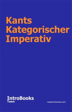 Kant's Categorical Imperative (eBook, ePUB) - Team, IntroBooks