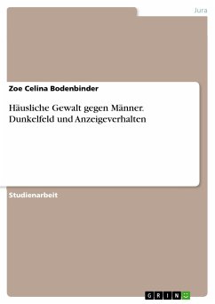 Häusliche Gewalt gegen Männer. Dunkelfeld und Anzeigeverhalten (eBook, PDF) - Bodenbinder, Zoe Celina