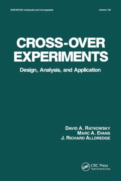 Cross-Over Experiments - Ratkowsky, David; Alldredge, Richard; Evans, Marc A