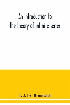 Cover An introduction to the theory of infinite series